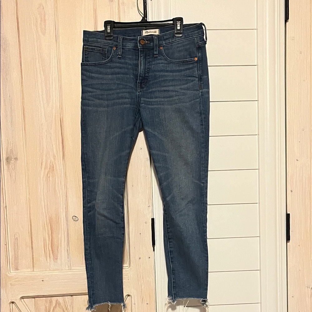 Madewell Ankle Cropped Jeans in Classic Blue